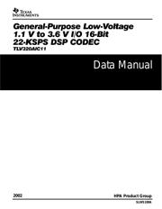 TLV320AIC11IPFB datasheet.datasheet_page 1