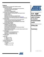 ATTINY13A-PU 数据规格书 1