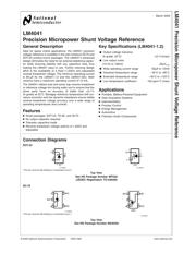 LM4041DEM3-1.2/NOPB 数据规格书 2