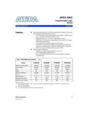 EP20K400CF672C7 datasheet.datasheet_page 1