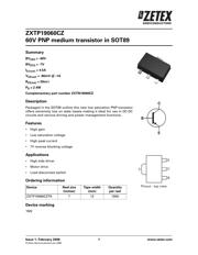 ZXTP19060CZTA datasheet.datasheet_page 1