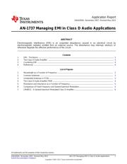TAS2505TRGERQ1 数据规格书 1