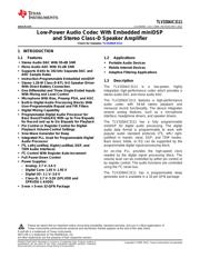 TLV320AIC3111IRHBR datasheet.datasheet_page 1