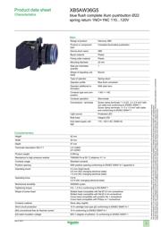 XB5AW36G5 datasheet.datasheet_page 1