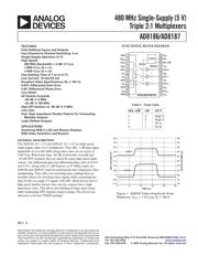 AD8187EVAL 数据规格书 1