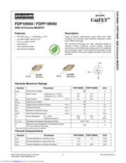 FDPF16N50 datasheet.datasheet_page 1