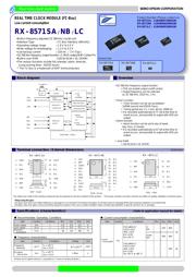 RX-8571LC 5+/-23PPM(B)ROHSCONF 数据规格书 1